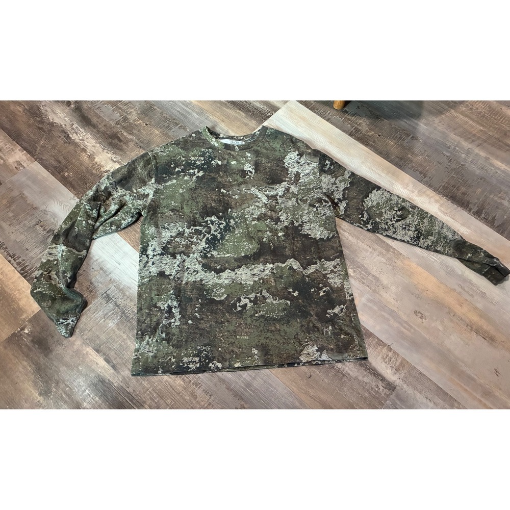 RedHead Mens Long Sleeve T-Shirt TrueTimber Strata Camo Hunting Shirt Medium